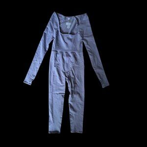 Free People Movement Square Neck Long Sleeve Jumpsuit M/L